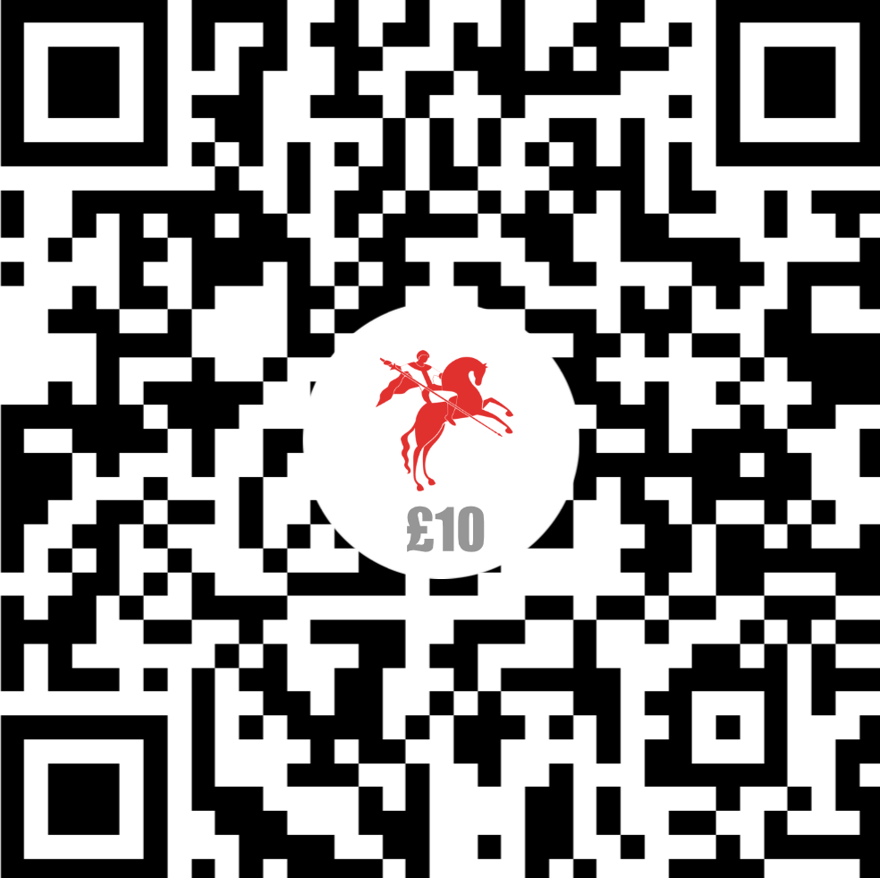 £10 one-off donation QR Code